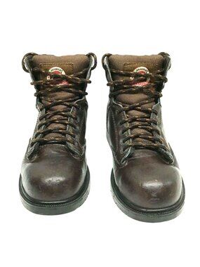 Brahma The Nameto Trust Brown Steel Toe Boots Men's 5.5 Women's 7